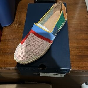 Cole Haan Cloudfeel Espadrilles.   Size 10.5. Multi-colored. Never Worn.